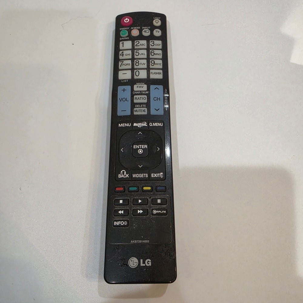LG TV Remote Control AKB72914003 Black Good NetCast Smart TV Replacement